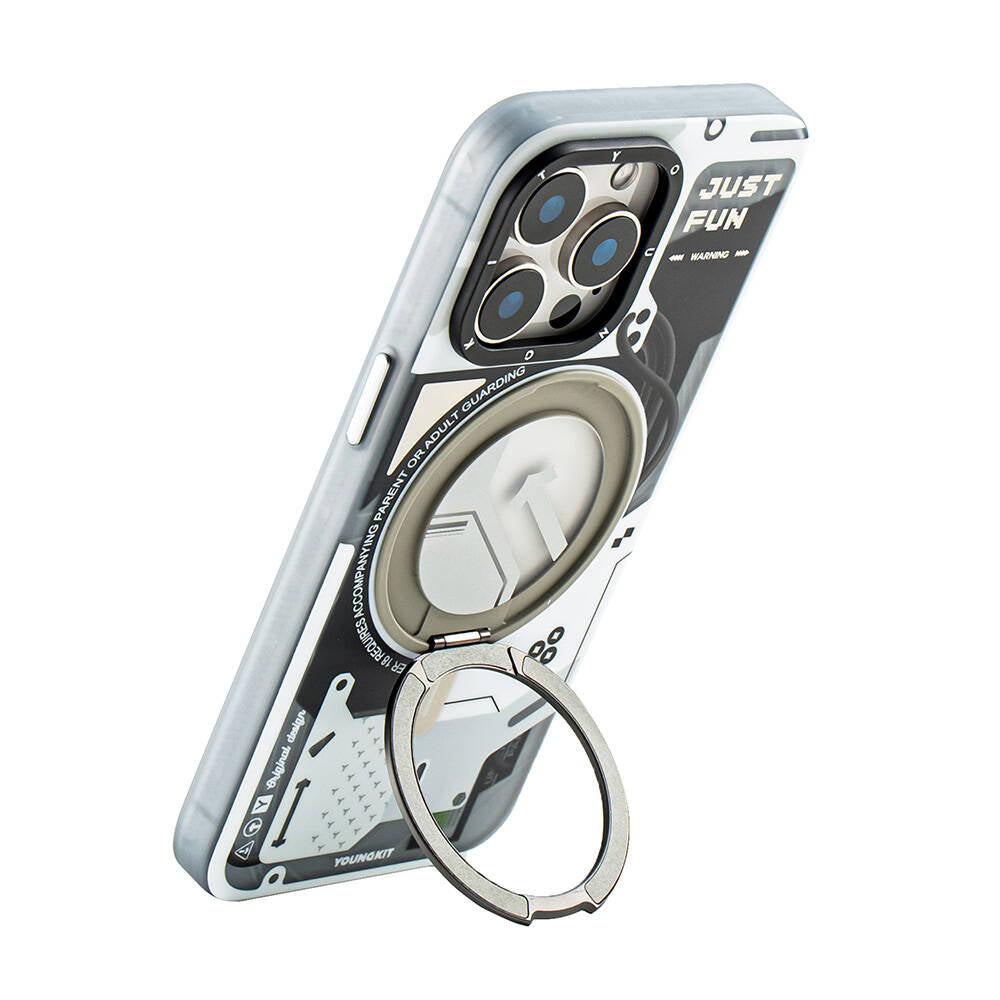 Youngkit 360° Standlı Starship Serisi iPhone 15 Pro Max Magsafe Şarj Özellikli Telefon Kılıfı - 7 Youngkit 360° Standlı Starship Serisi iPhone 15 Pro Max Magsafe Şarj Özellikli Telefon Kılıfı - 7